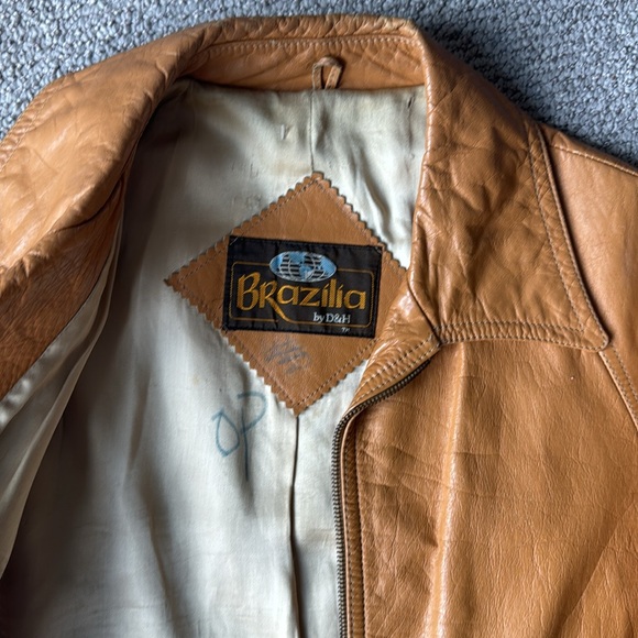70s leather jacket, unisex - Picture 2 of 7